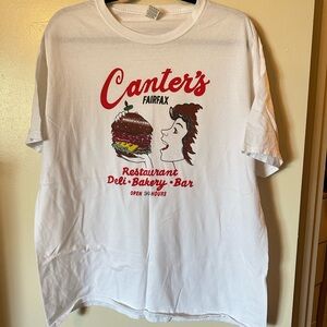 Vintage 90s Canter's Deli T-Shirt XL Fairfax Los Angeles graphic tee